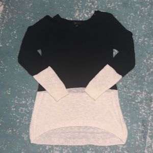 Womens Black & White Sweater